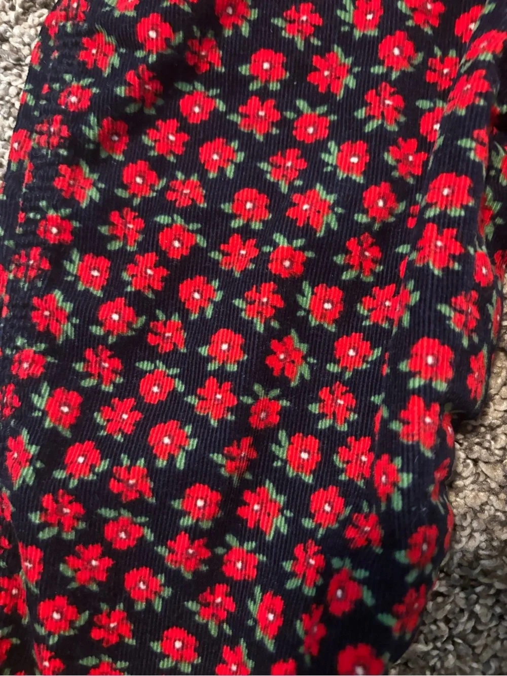 OshKosh B'Gosh Floral Corduroy Baby Overalls